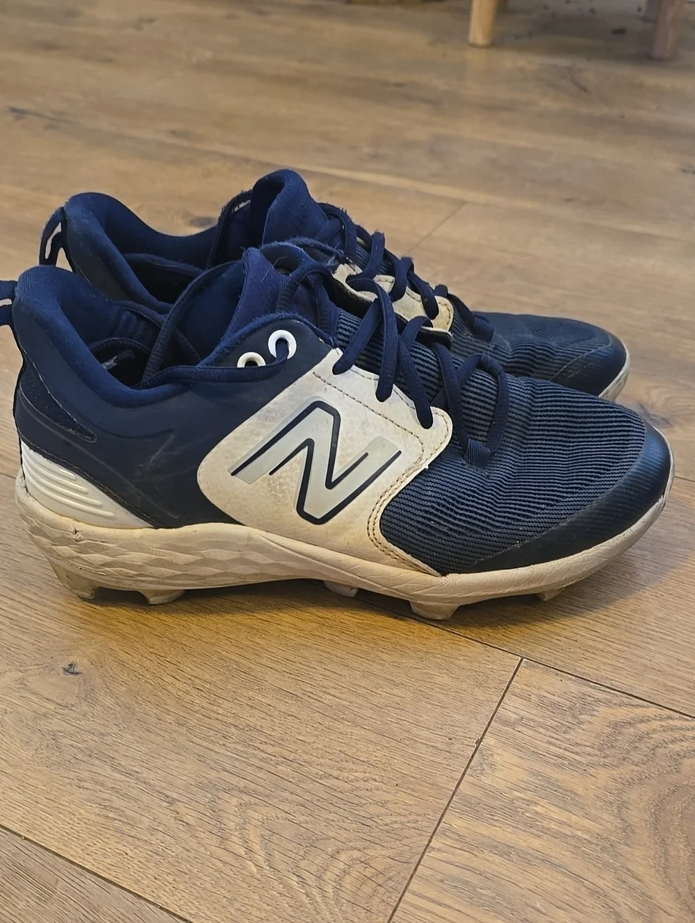 New Balance Kids Navy and White Athletic Sneakers